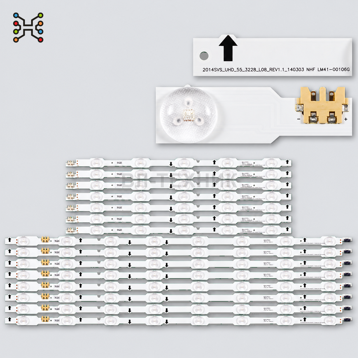 LED подсветка Samsung UE55HU6900U UE55HU6905U UE55HU7000U UE55HU6900D UE55HU6900S UE55HU6950F - DUGE фото 1