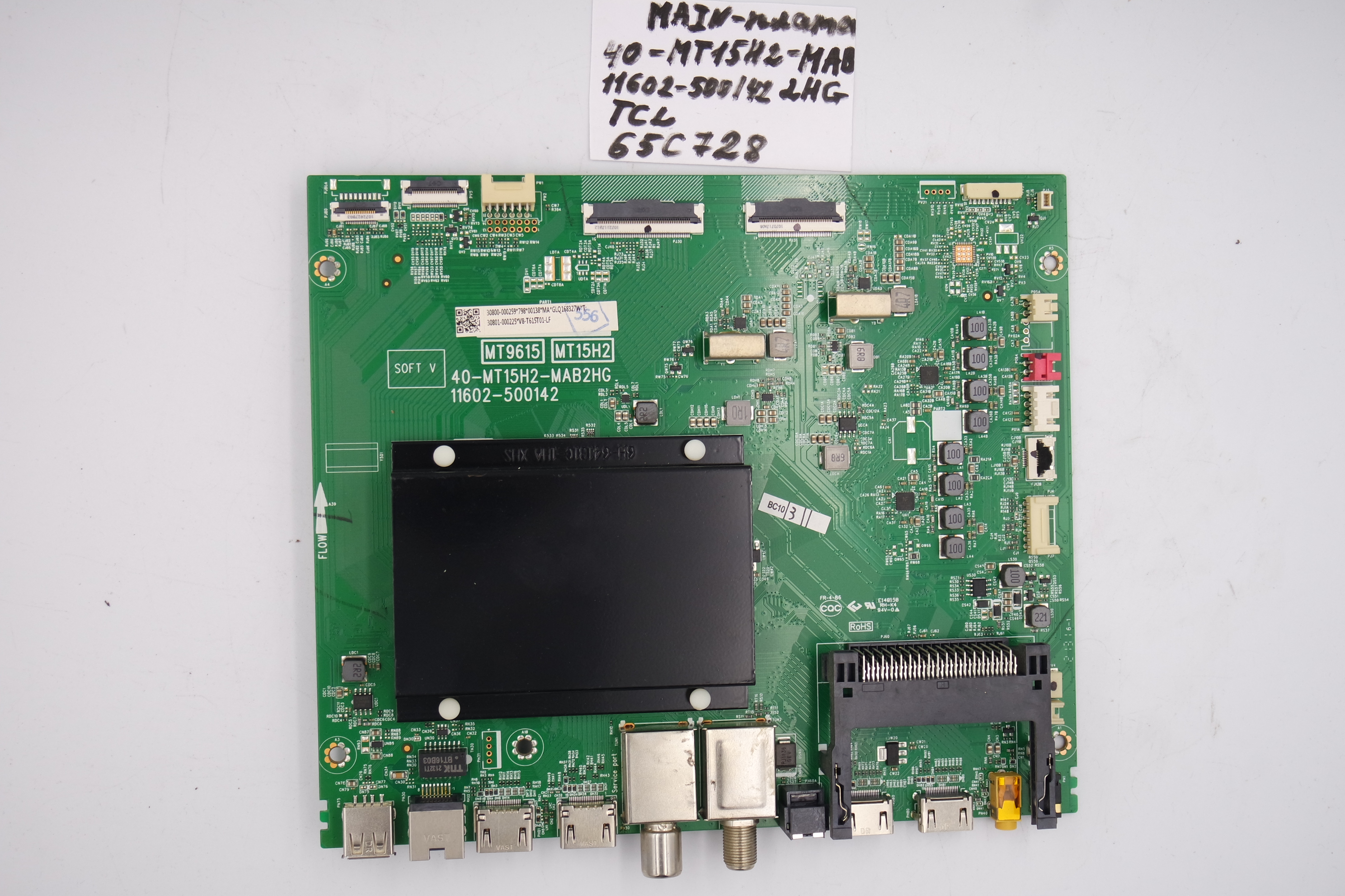 Основная плата (MAIN) 40-MT15H2-MAB2HG 11602-500142 TCL 65C728 фото 1