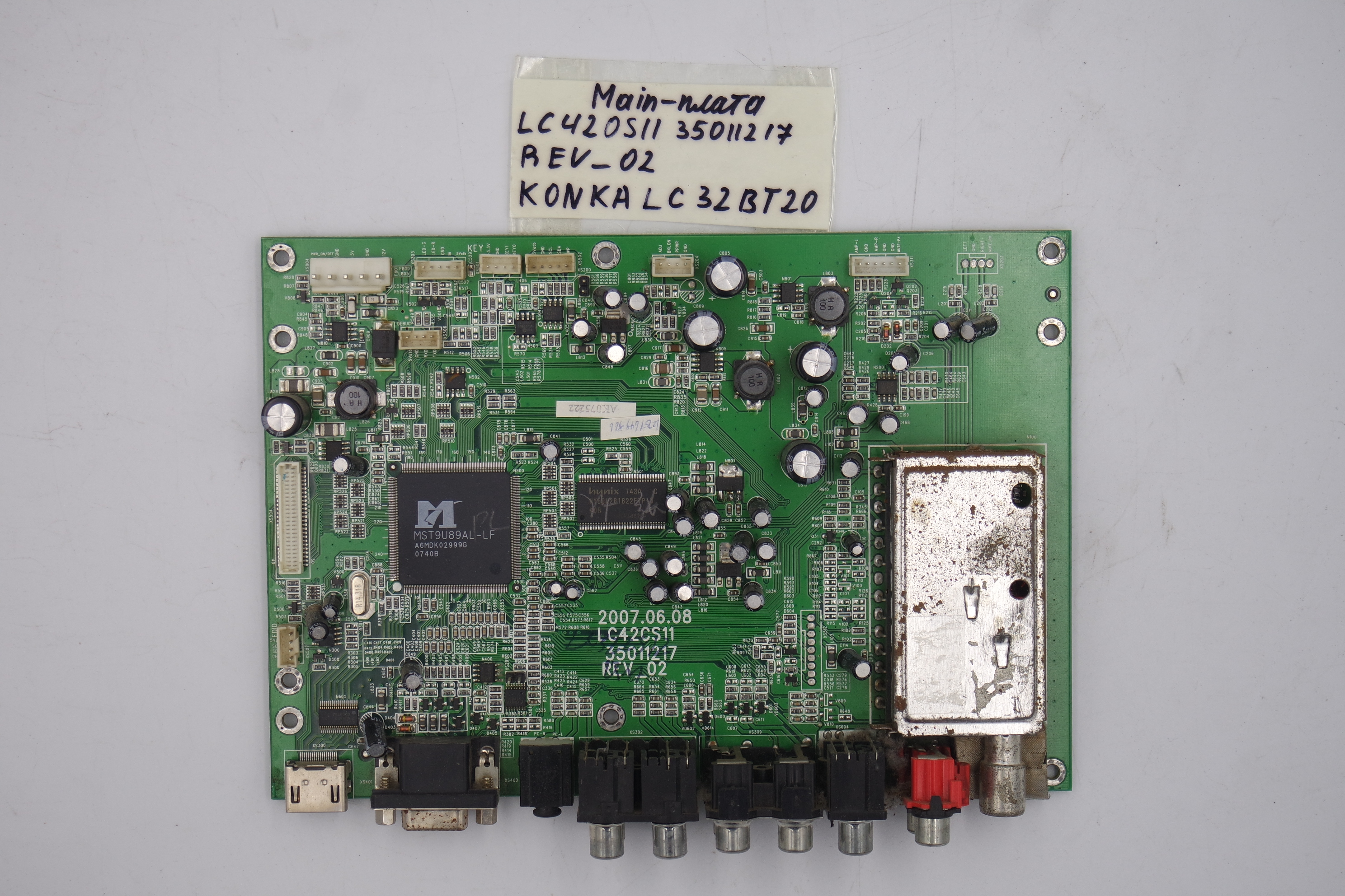 MAIN плата LC420S11 35011217 REV_02 KONKA LC 32BT20 фото 1