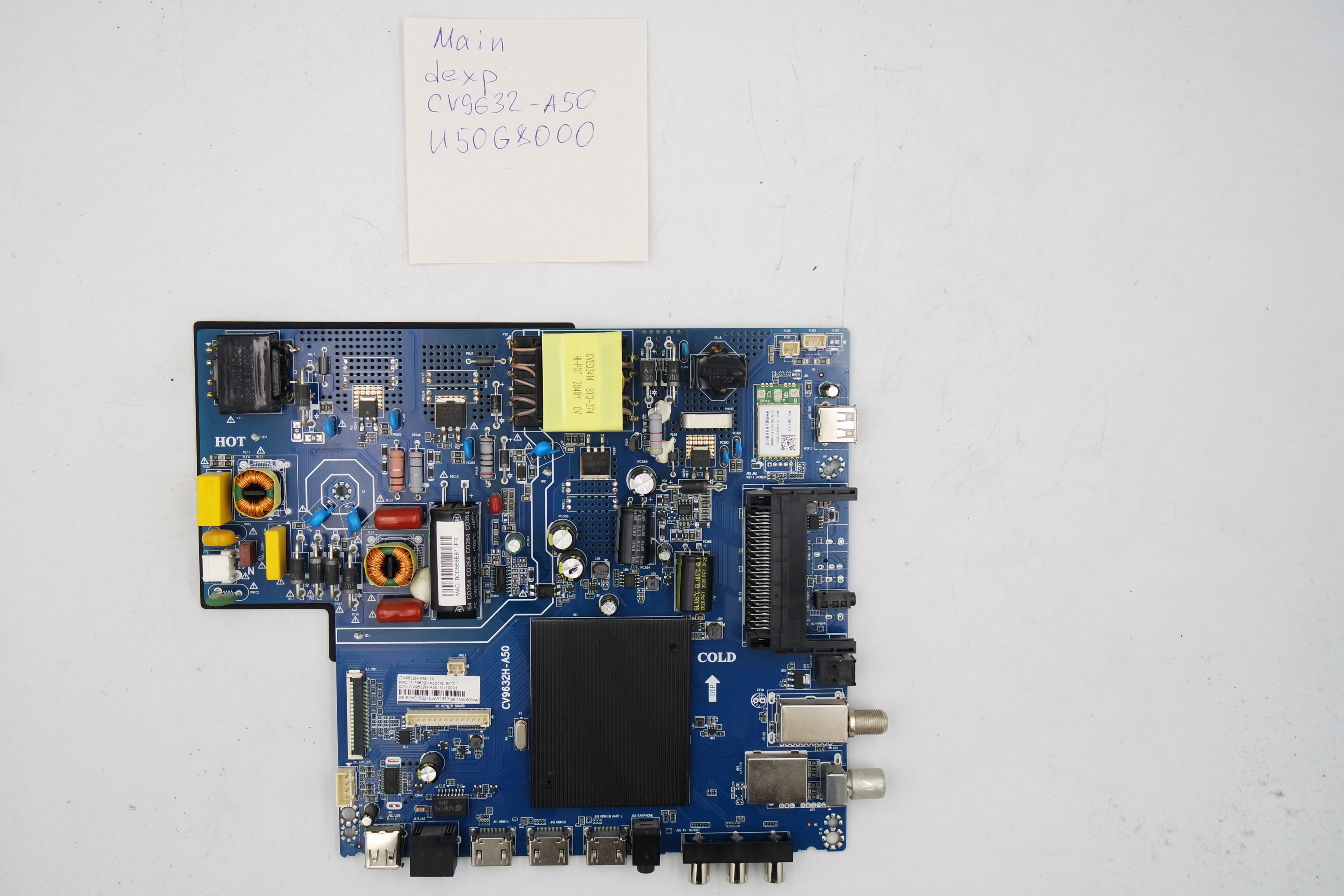 MAIN плата CV9632-A50  Dexp U50G8000 фото 1