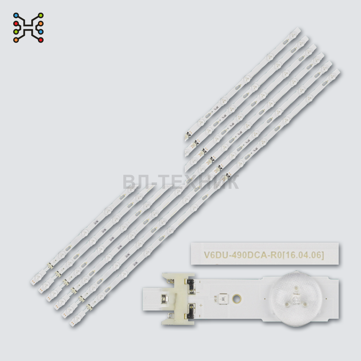 LED подсветка Samsung UE49MU6100U / UE49MU6103U / UE49MU6105K / UE49MU6120K / UE49MU6120W / UE49MU61 фото 1