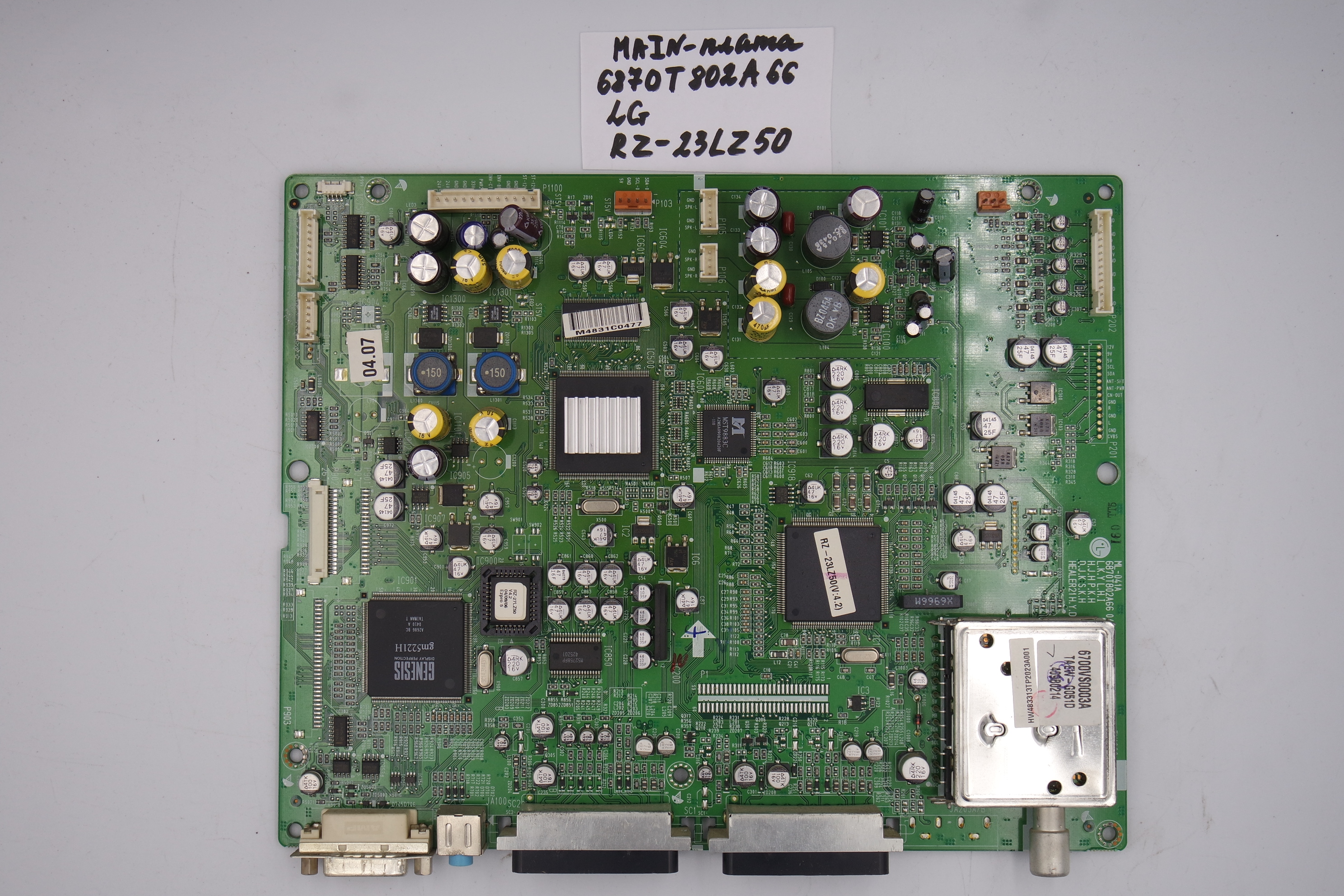 MAIN основная плата 6870T802A66 LG RZ-23LZ50 фото 1
