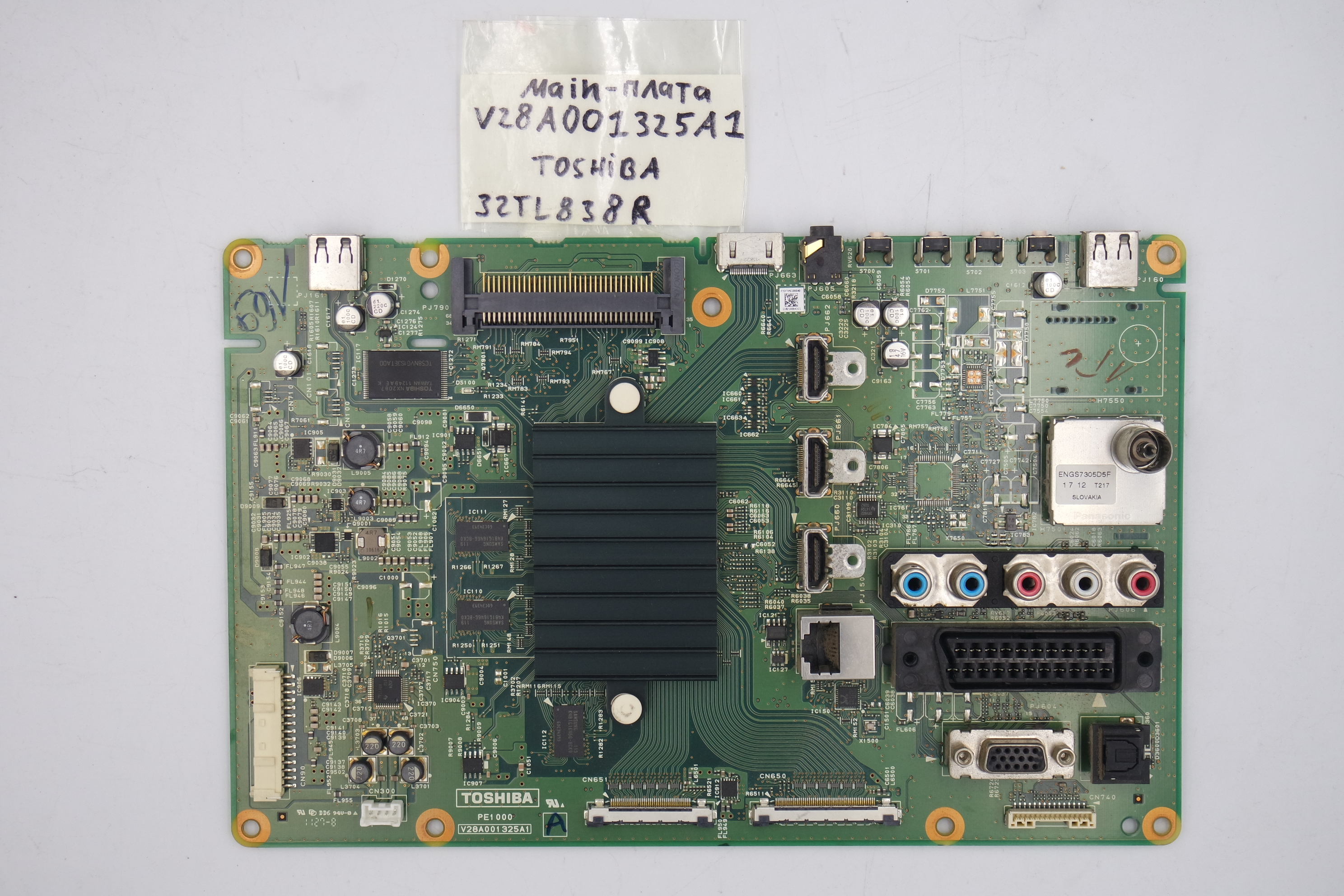 MAIN основная плата V28A001325A1 Toshiba 32TL838R фото 1