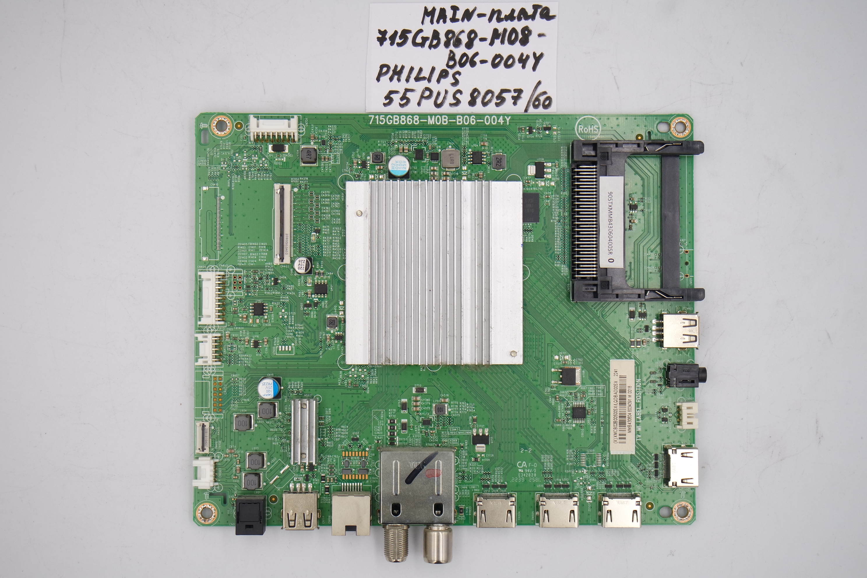 MAIN основная плата 715GB868-M08-B06-004Y Philips 55PUS8057/60 фото 1