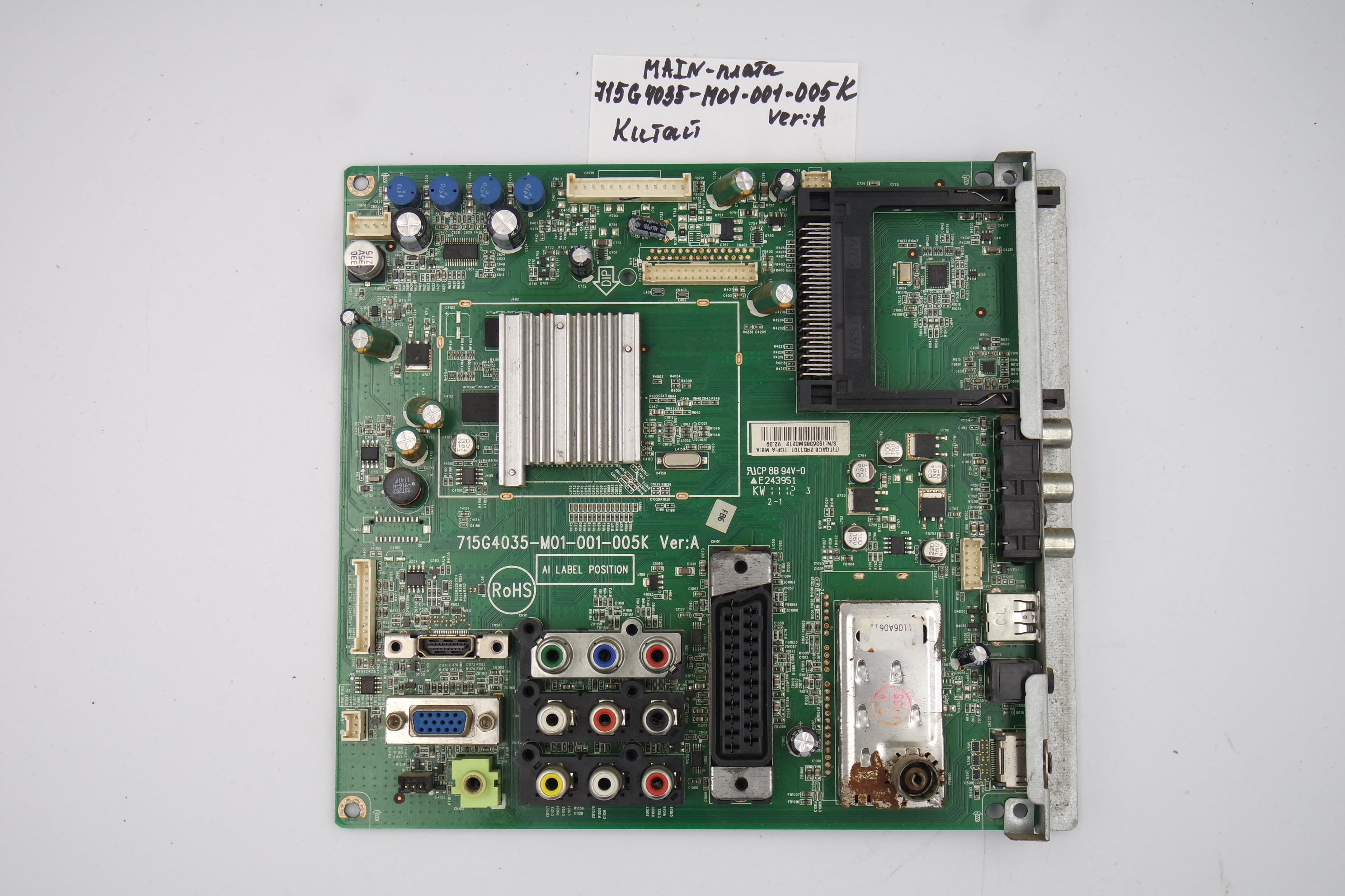 MAIN основная плата 715G4035-M01-001-005K VER:A КИТАЙ фото 1