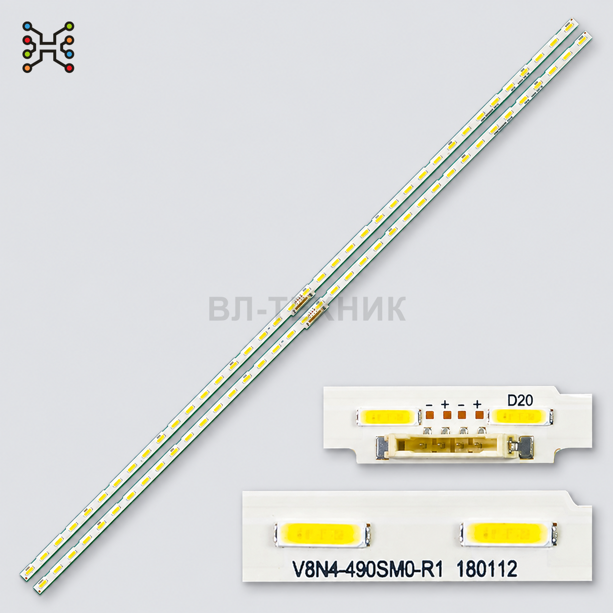 LED подсветка Samsung UE49NU7100 / UE49NU7170 / UE49NU7300 / UE49NU7450 / UE49NU7670 / UE49RU7300 / фото 1
