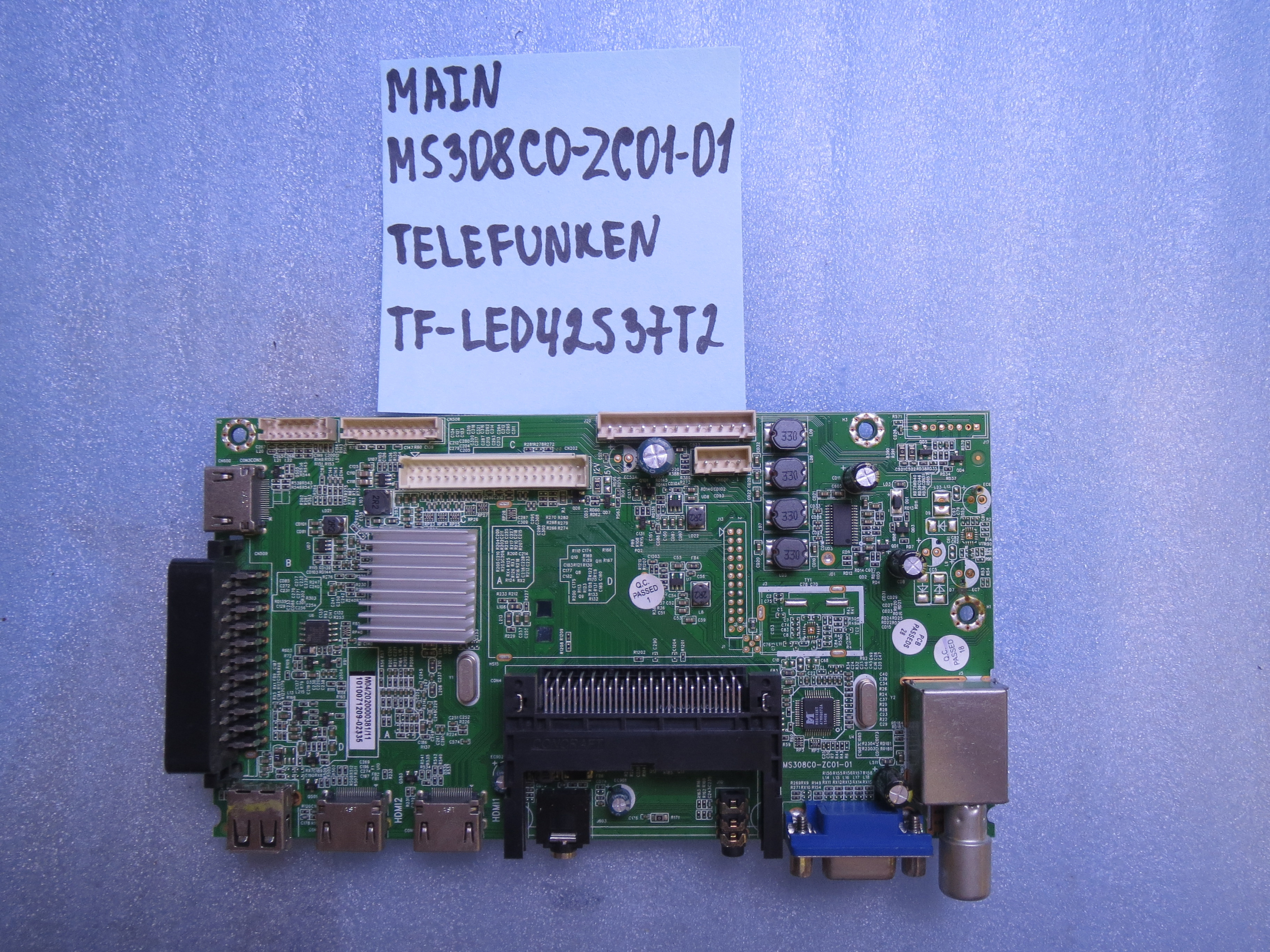MAIN основная плата MS308C0-ZC01-01 Telefunken TF-LED42S37T2 фото 1