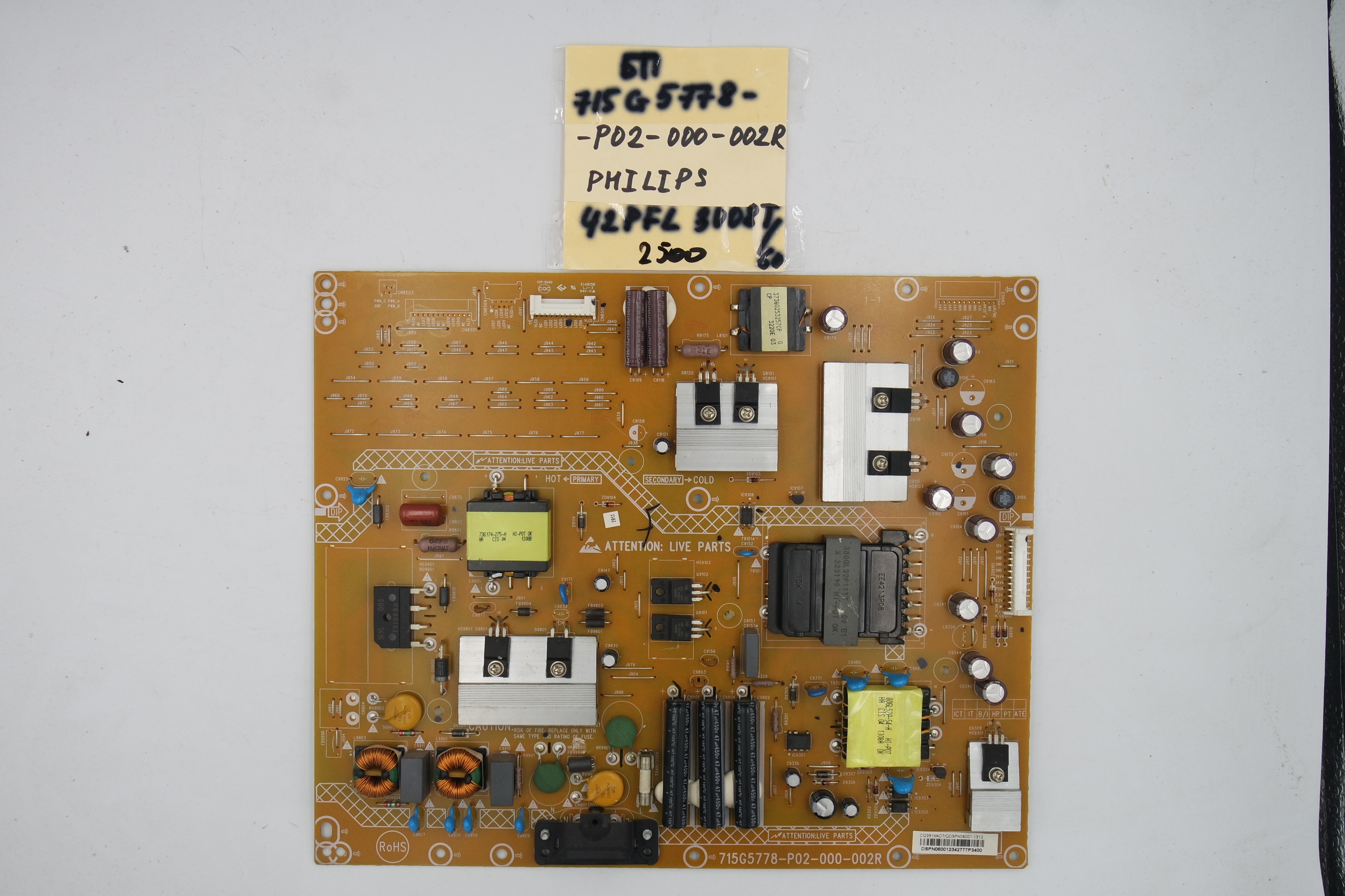Блок питания 715G5778-P02-000-002R Philips 42PFL3008T/60 фото 1