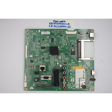 MAIN основная плата EAX64317403 (1.0) LG 32LS5600-ZC фото 2
