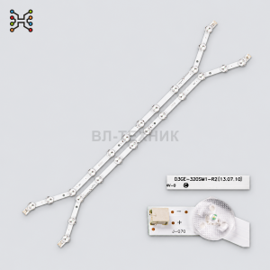 LED подсветка Samsung UE32H5303 / UE32H5373 / UE32EH5000 / UE32EH5300 / UN32H5203 / HG32EA590, D3GE- фото 2
