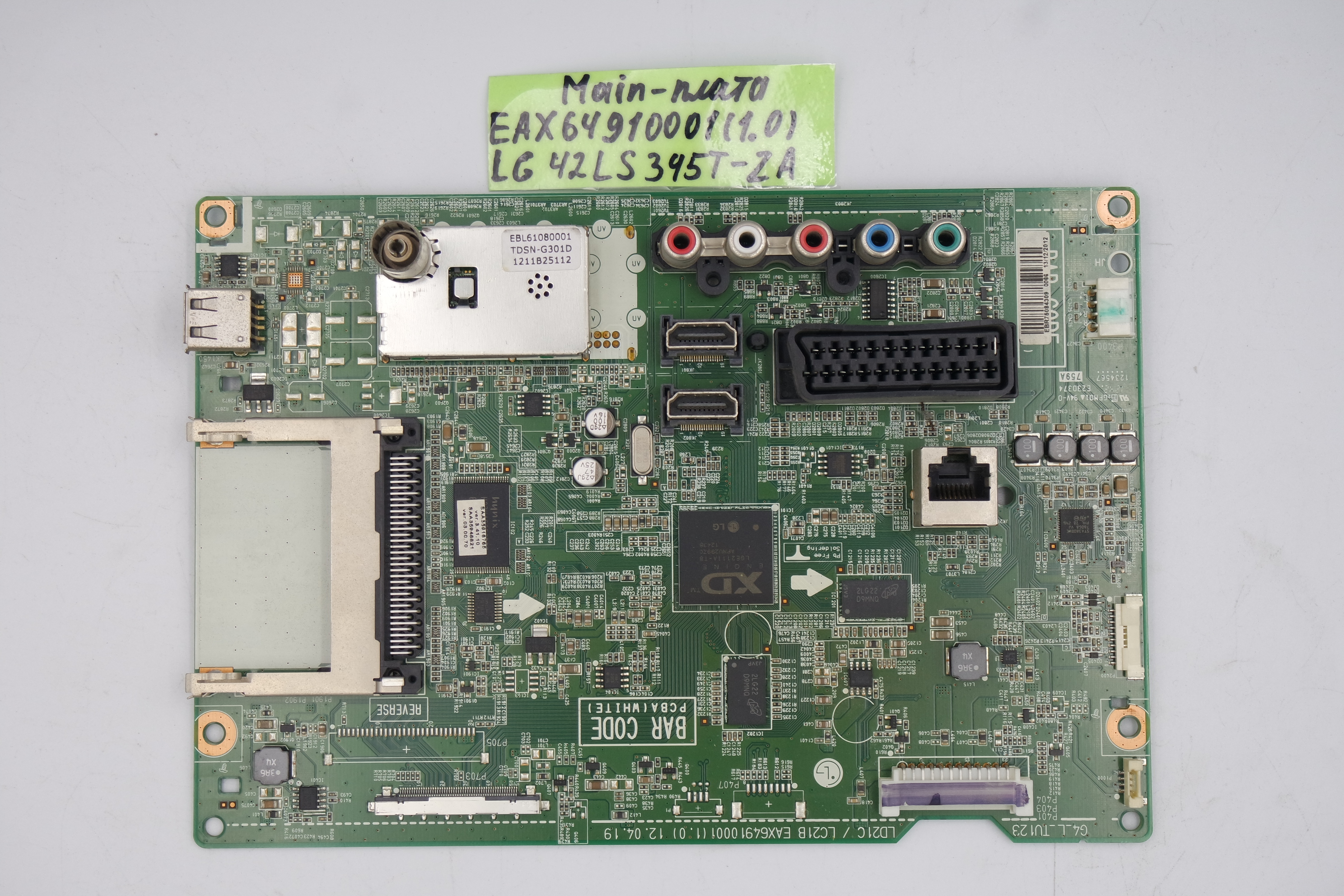 MAIN основная плата EAX64910001 (1.0) LG 42LS345T-ZA фото 1