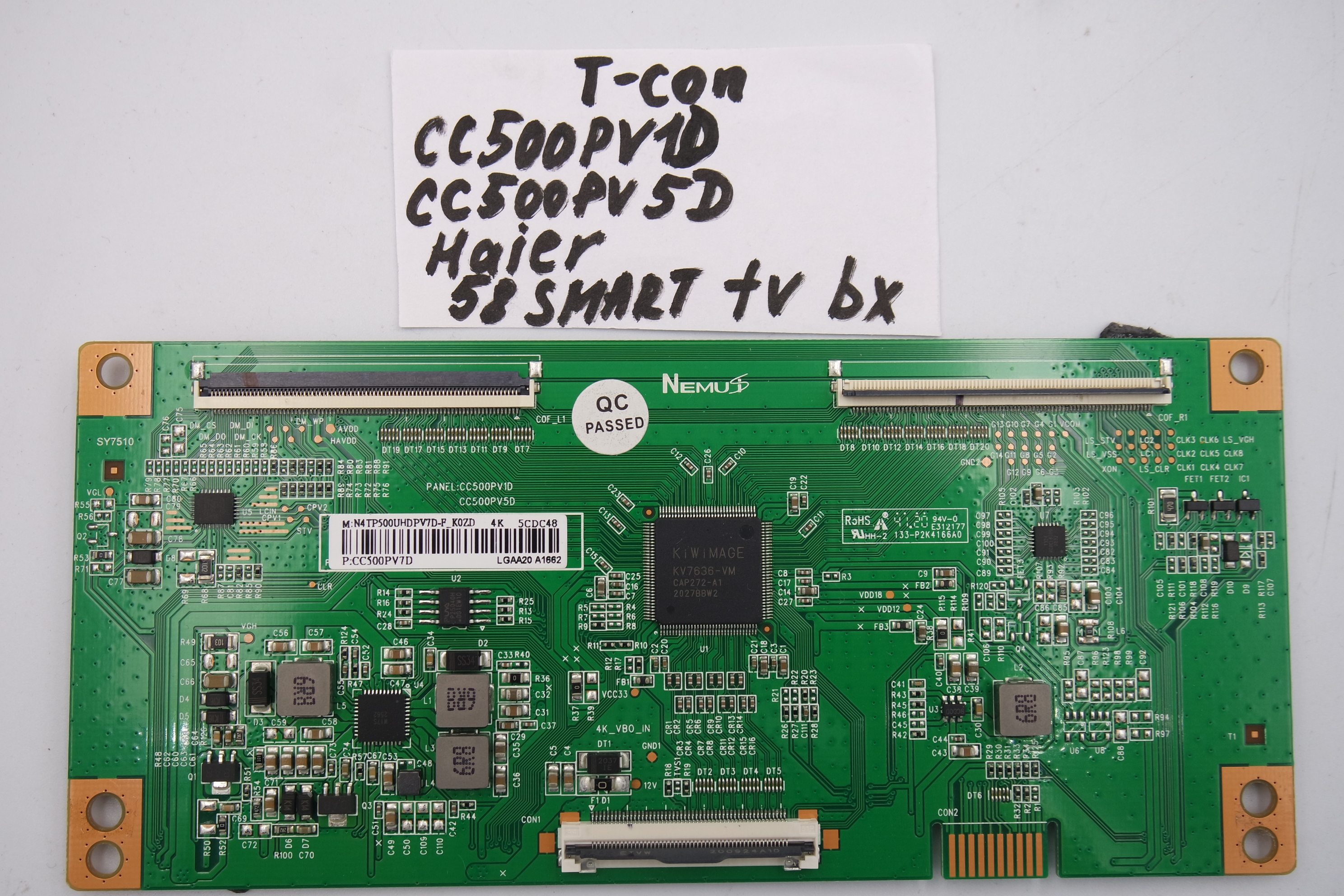 T-CON плата CC500PV1D CC500PV5D Haier 58SMART TV BX фото 1
