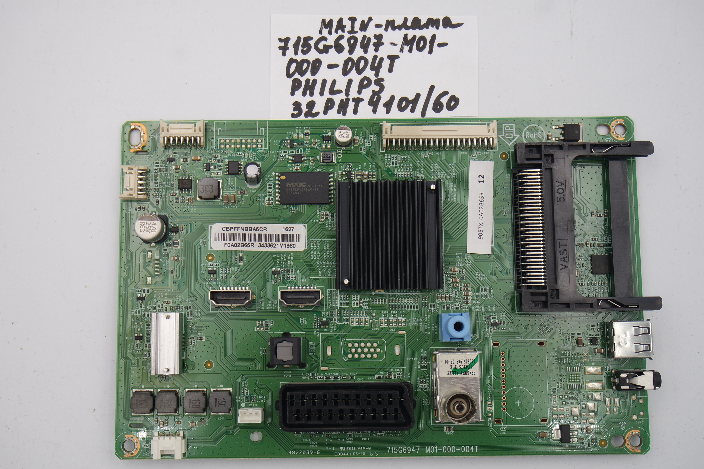 MAIN плата 715G6947-M01-B03-004T Philips 32PHT4101/60 фото 1
