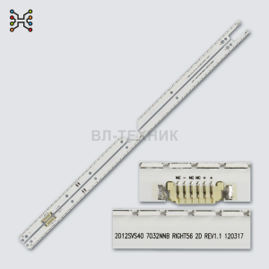 LED подсветка Samsung UE40ES5500 / UE40ES5500W / UE40ES5505K / UE40ES5507K / UE40ES5530 / UE40ES5537 фото 2
