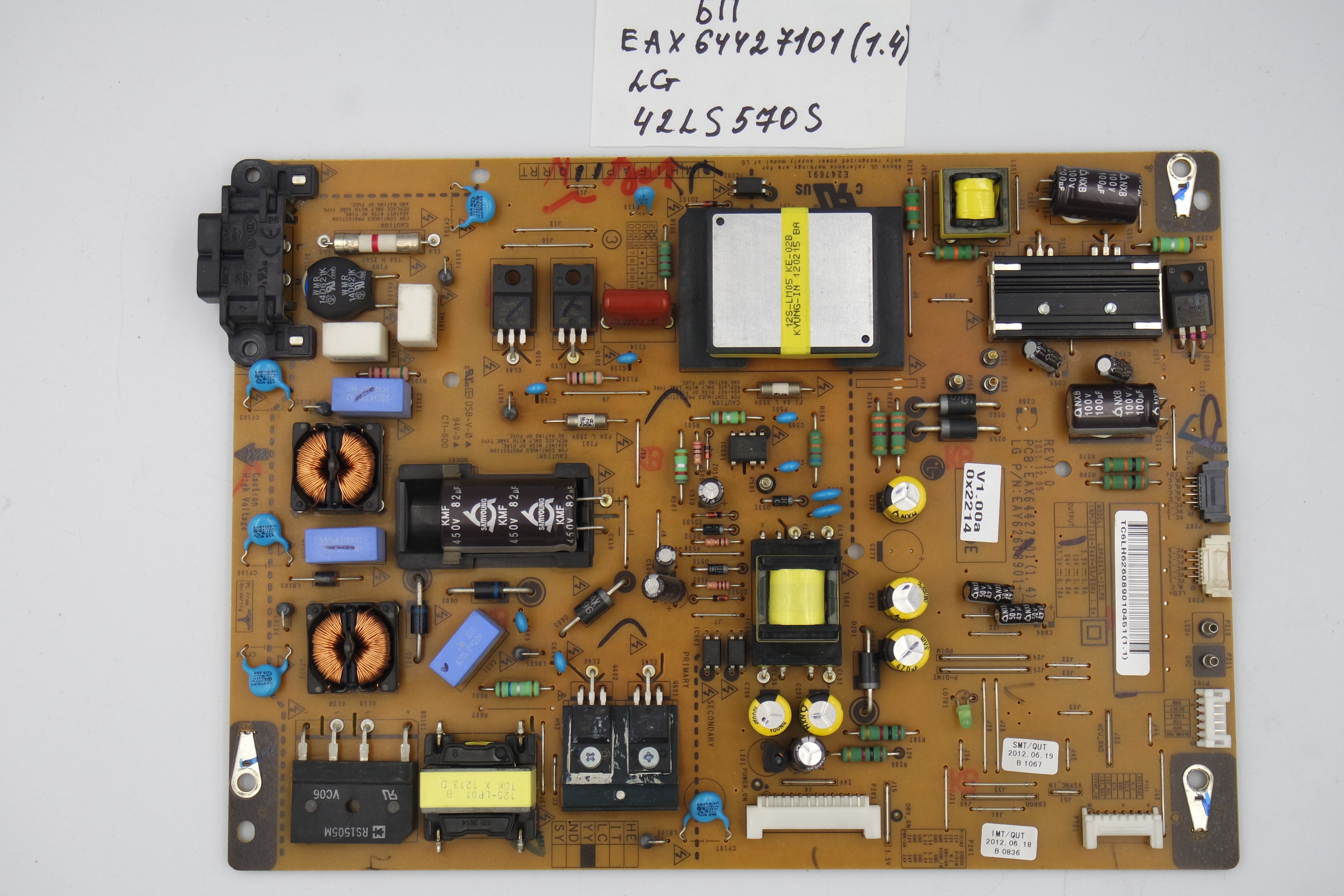 Блок питания EAX64427101 (1.4) LG 42LS570S фото 1