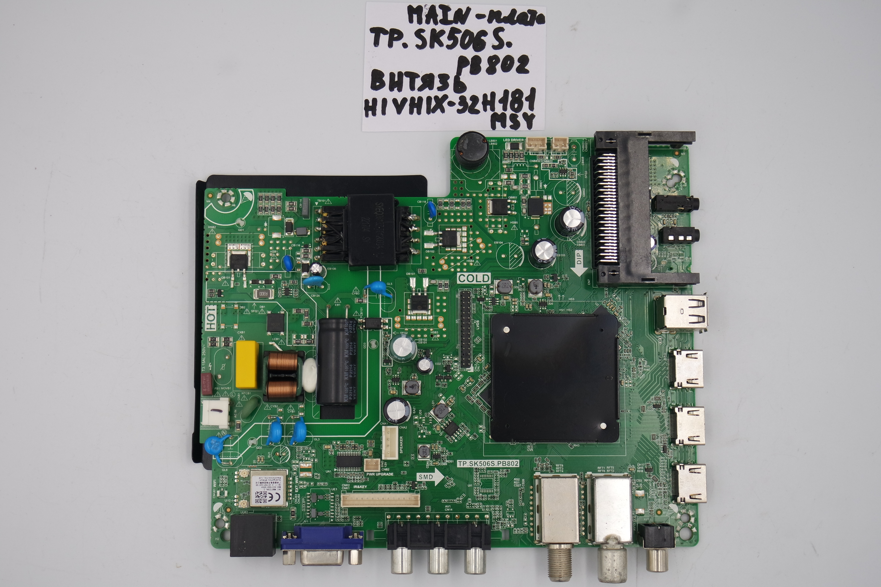 MAIN основная плата TP.SK506S.PB802 Витязь HI VHIX-32H181MSY фото 1