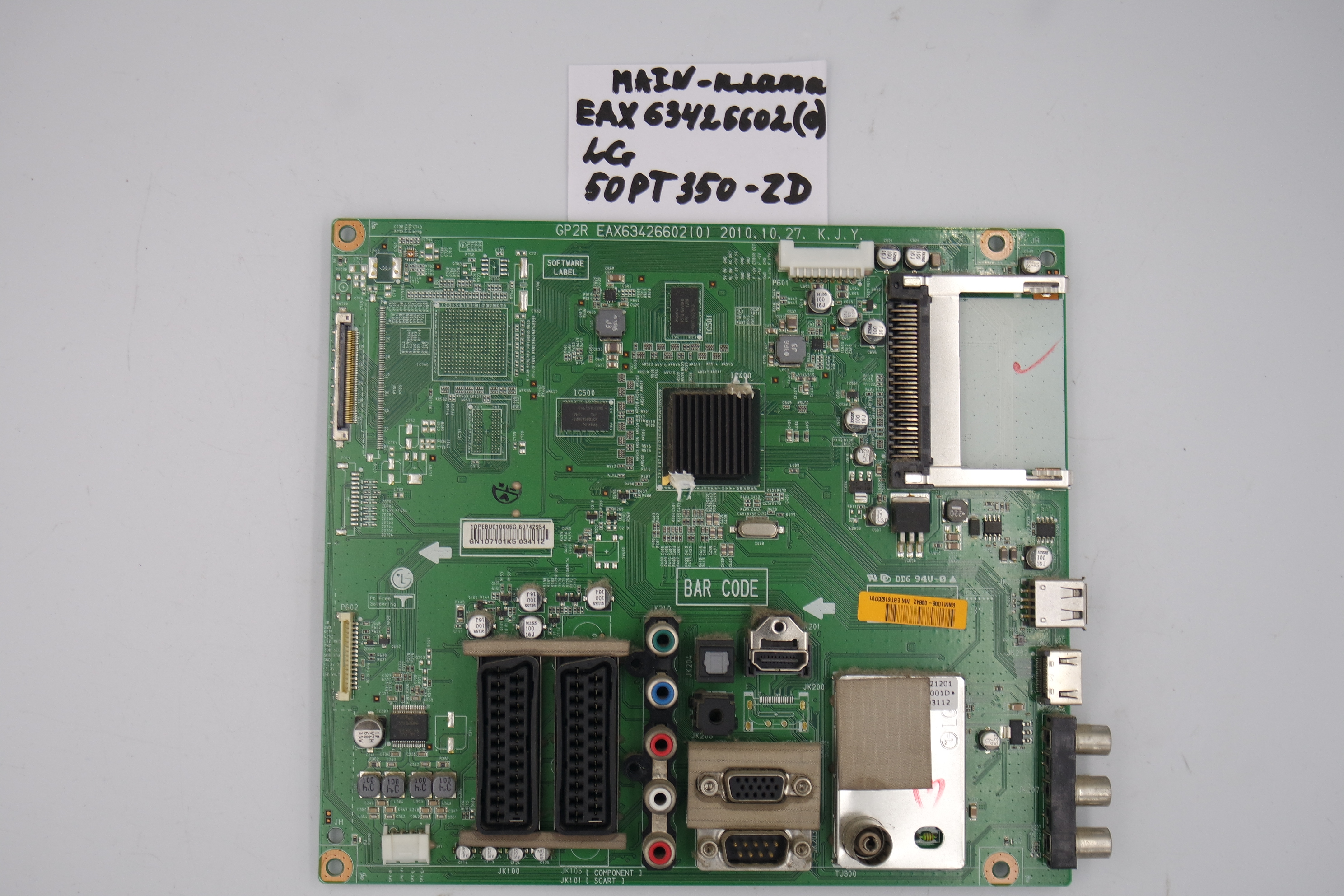 MAIN основная плата EAX63426602 (0) LG 50PT350 -ZD фото 1