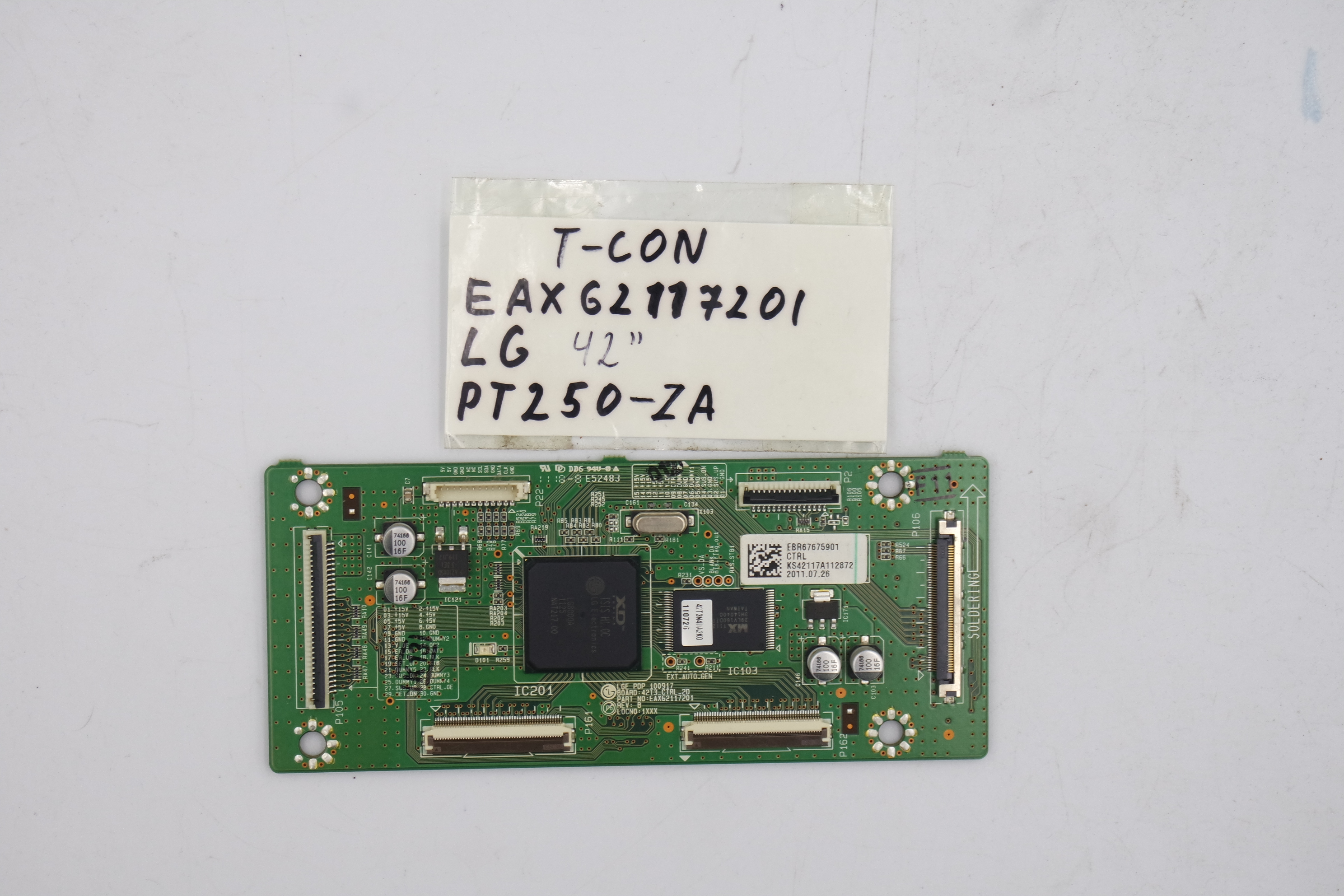 T-CON плата EAX62117201 LG 42PT250-ZA фото 1