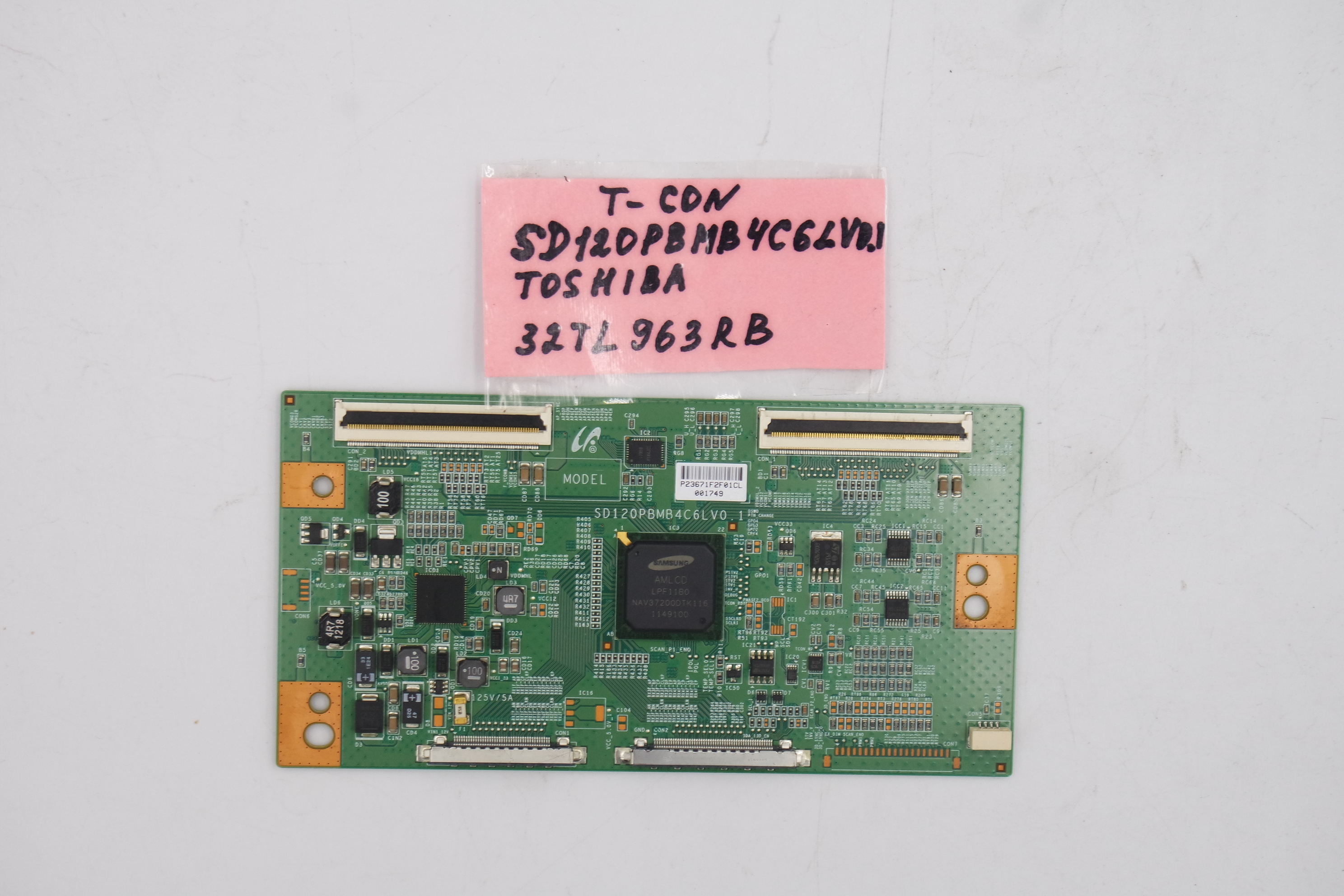 T-CON плата SD120PBMB4C6L V0.1 Toshiba 32TL963RB фото 1