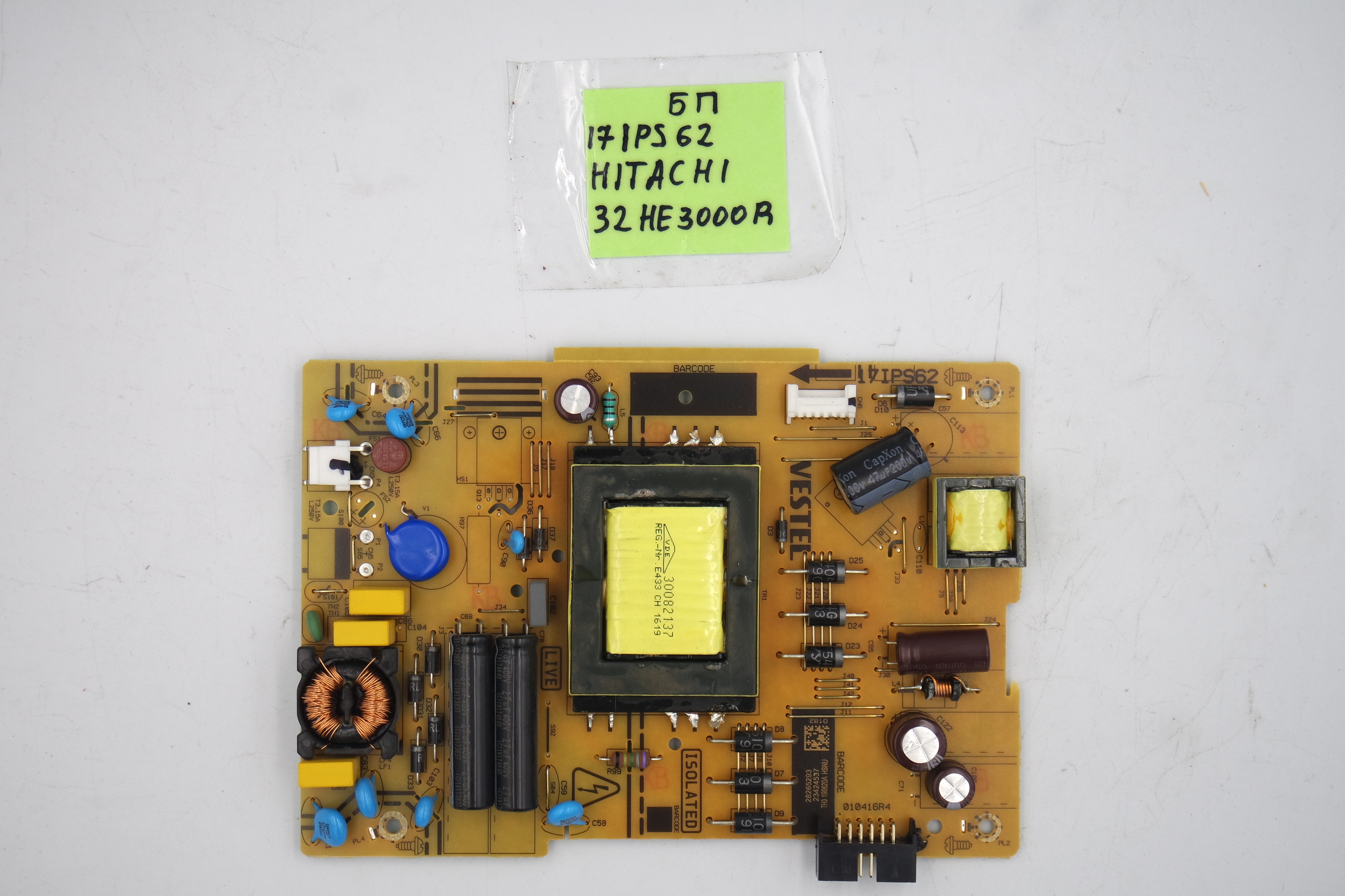 Блок питания 17IPS62 Hitachi 32HE3000R фото 1