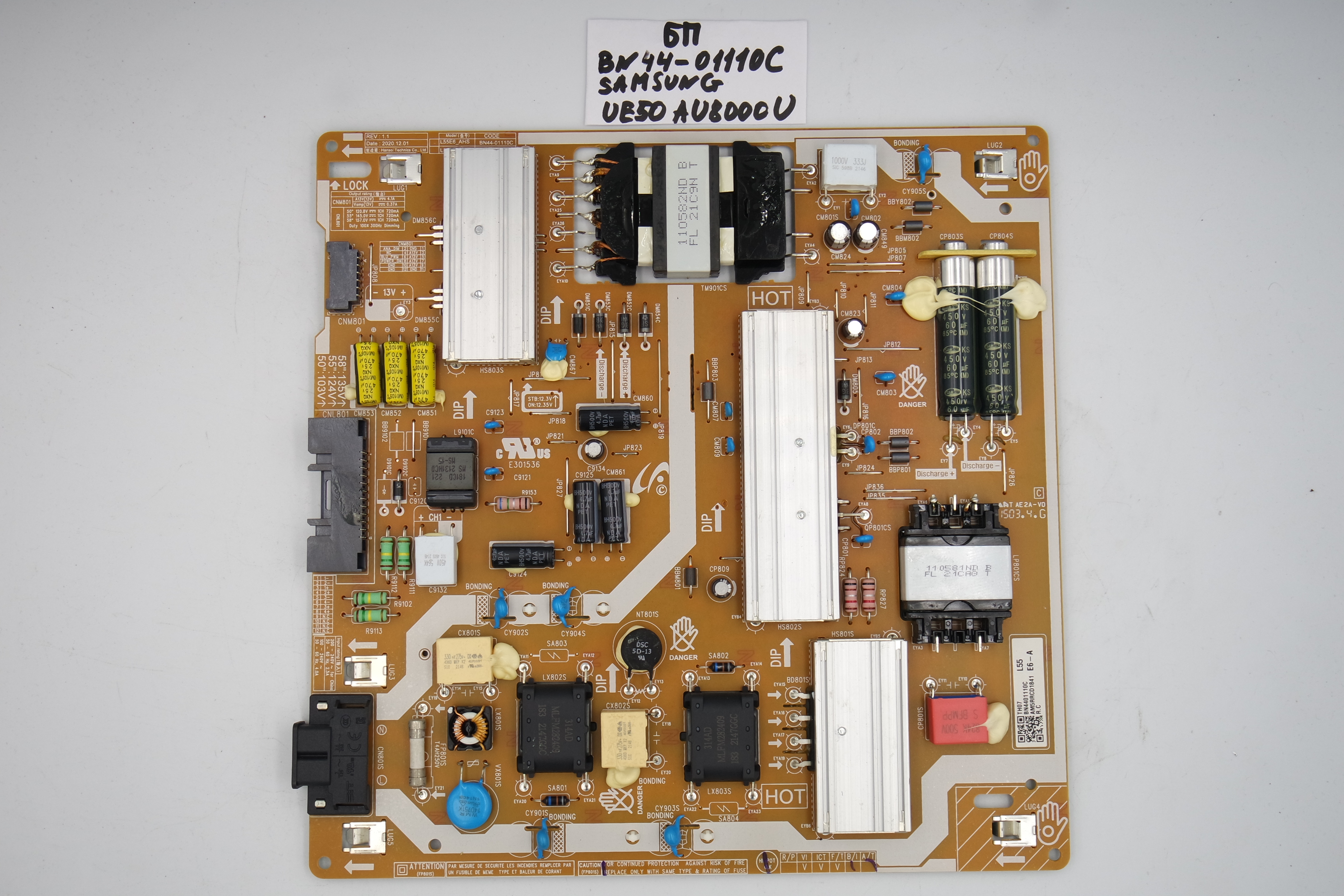 Блок питания BN44-01110C Samsung UE50AU8000U фото 1