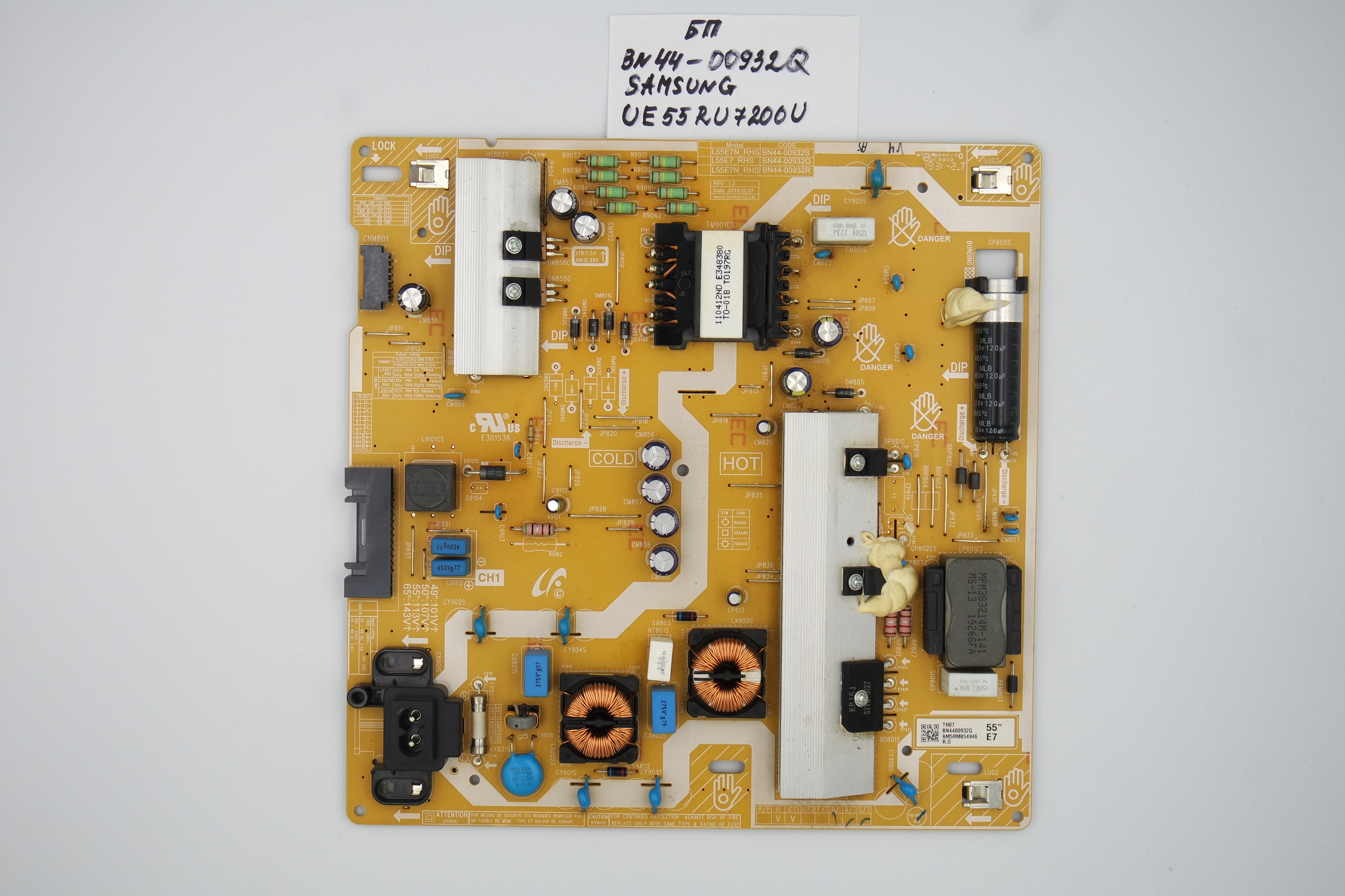 Блок питания BN44-00932Q Samsung UE55RU7200U фото 1