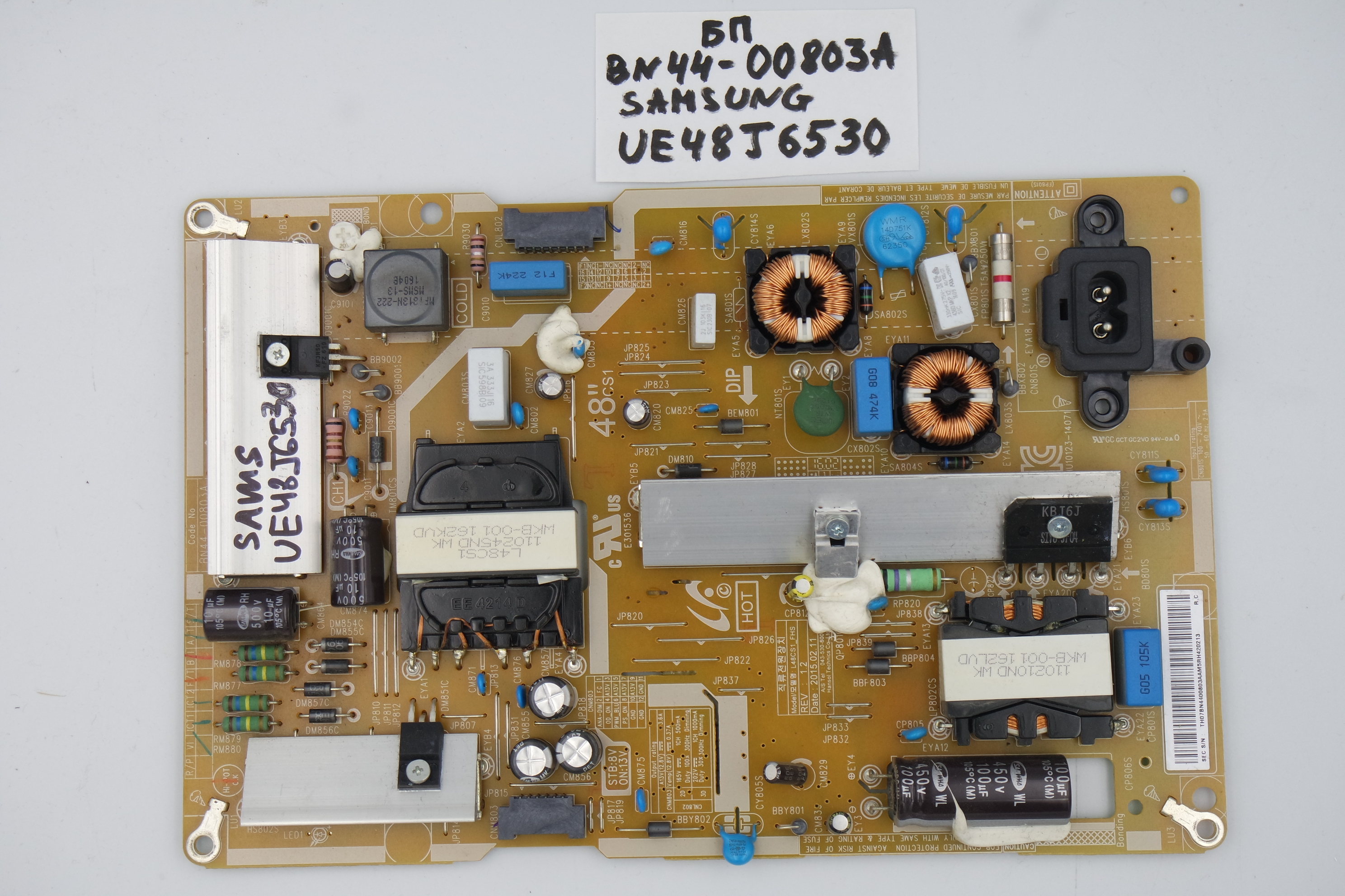 Блок питания BN44-00803A Samsung UE48J6530 фото 1
