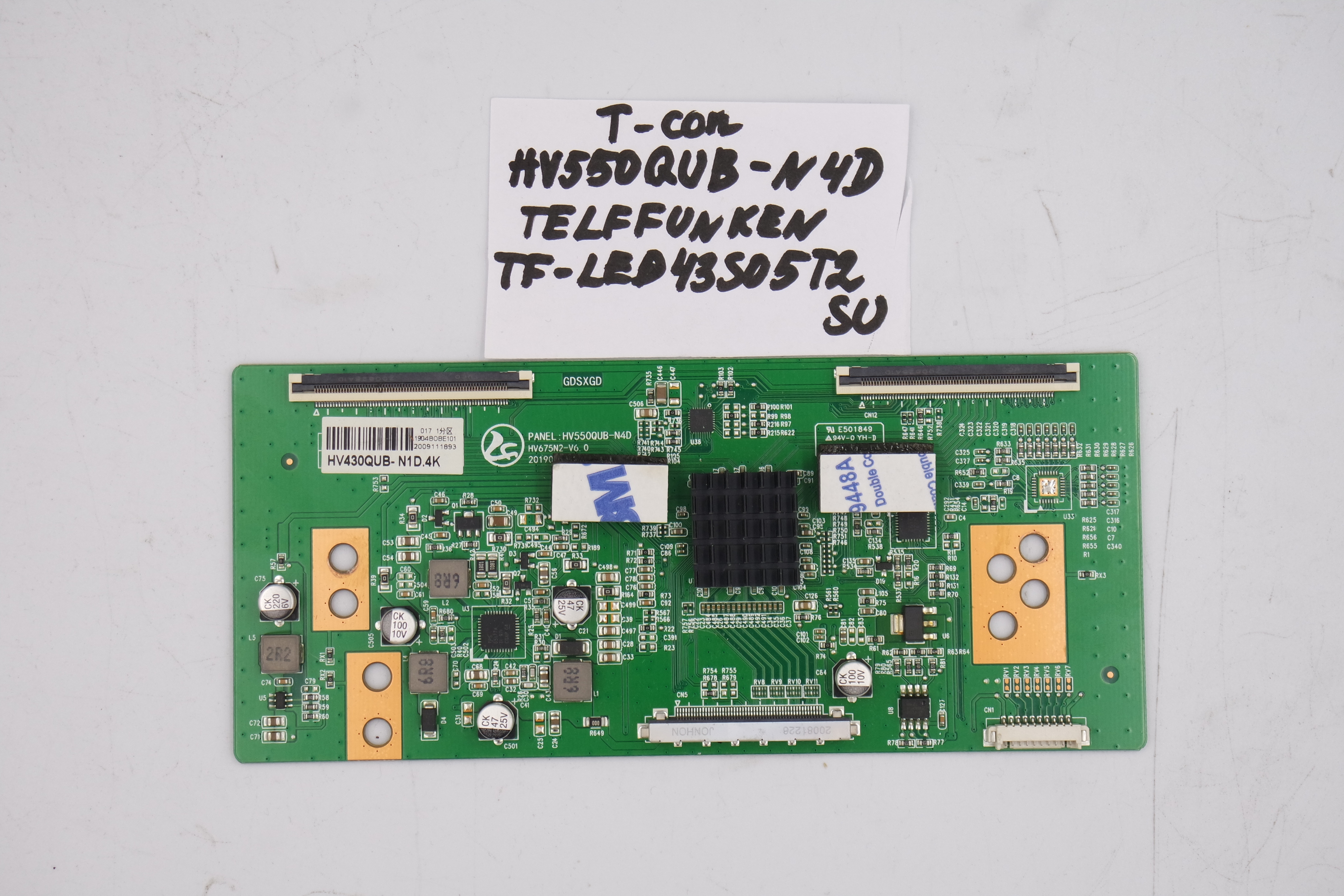 T-CON плата HV550QUB-N4D TELEFUNKEN TF-LED43S05T2SU фото 1