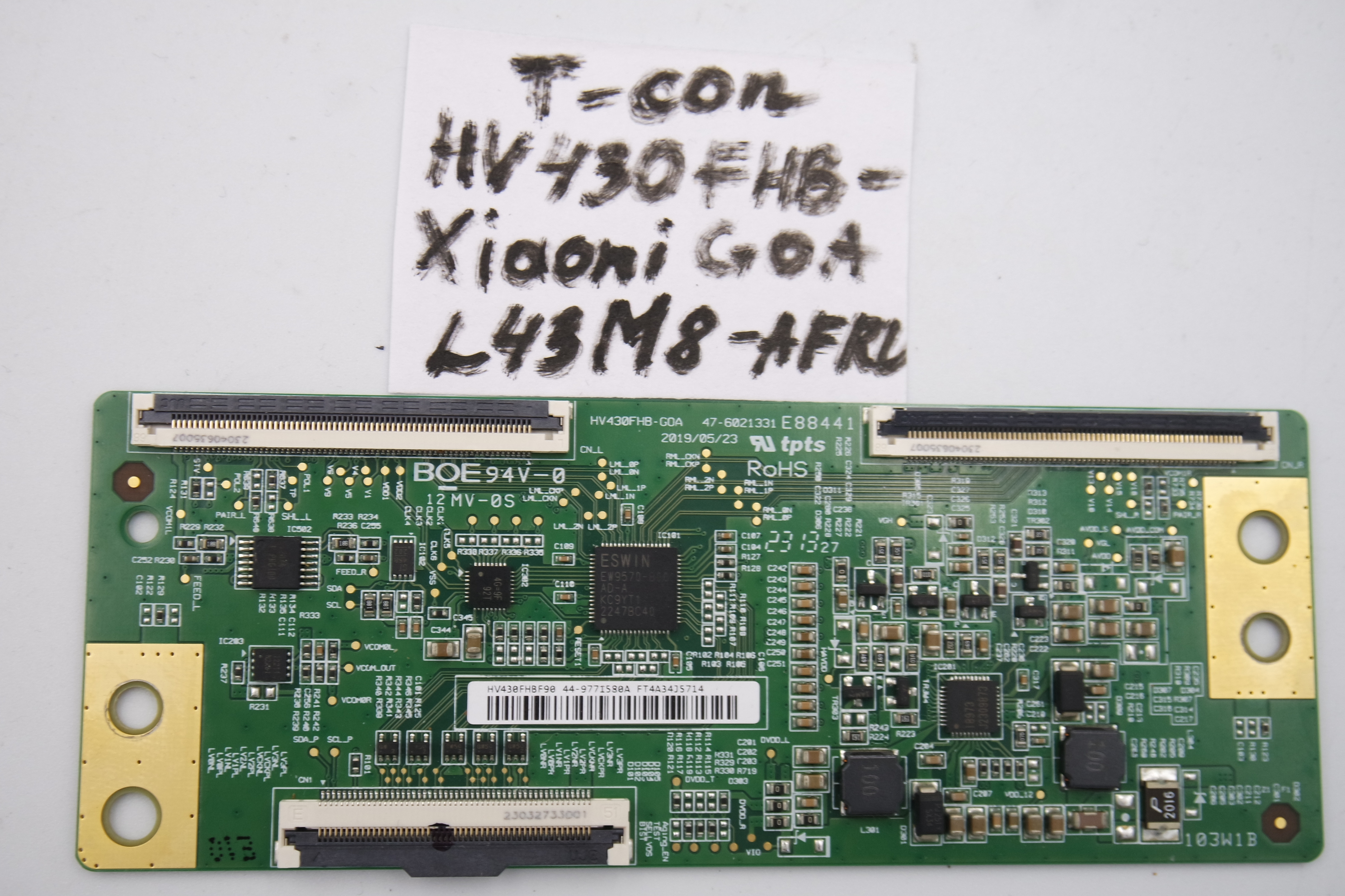 T-CON плата HV430FHB-G0A Mi L43M8-AFRU фото 1