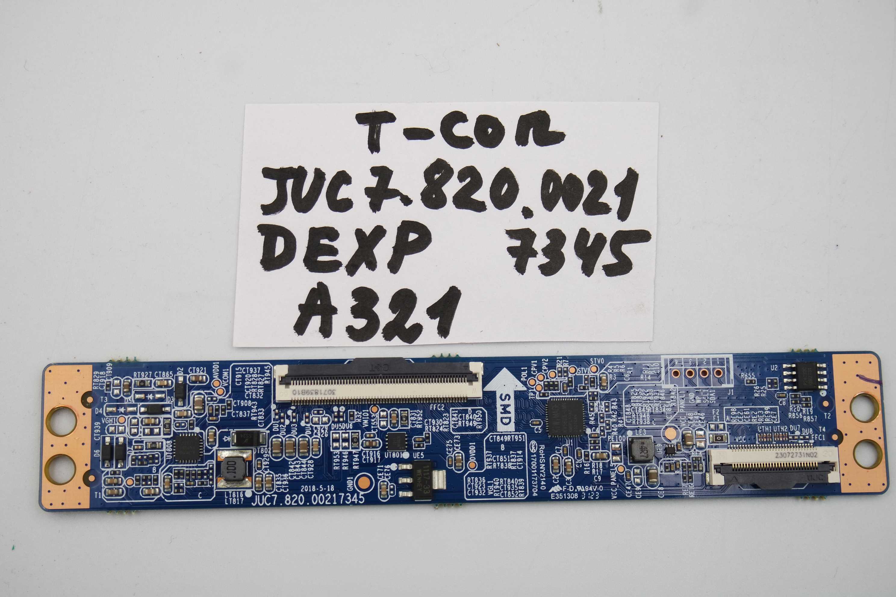 T-CON плата JUC7.820.00217345 Dexp A321 фото 1