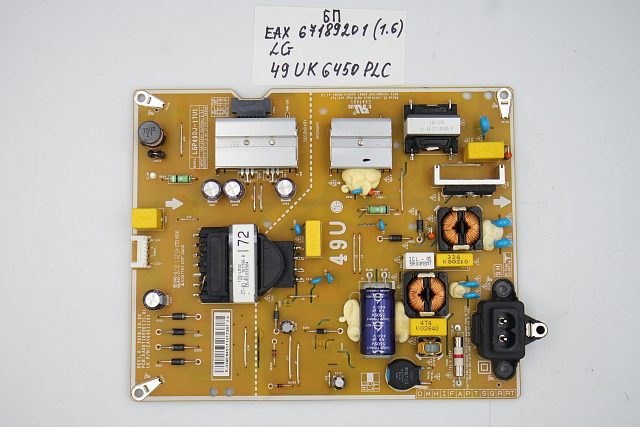 Блок питания EAX67189201 (1.6) LG 49UK6450PLC