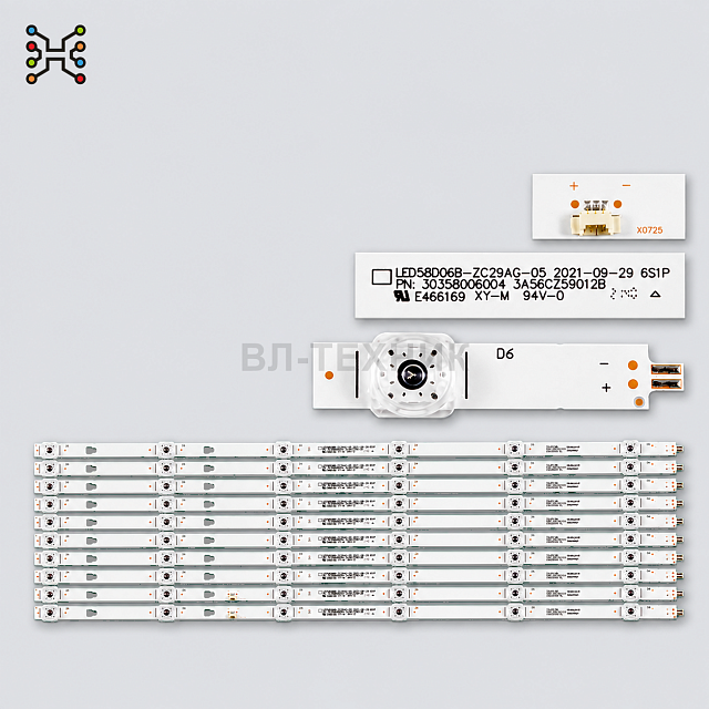 LED подсветка Xiaomi L58M5-4C, Haier 58 SMART TV BX / 58 SMART TV MX / LS58AL88D91 / LS58AL88A81 / L