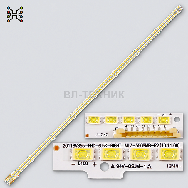 LED подсветка Samsung UE55D6000TW UE55D6050 UE55D6100SW UE55D6200TS UE55D6300SS UE55D5000 UE55D5500