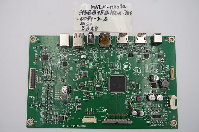 Основная плата (MAIN) 715GB752-M0A-T01-005I 3-2 MSI MS-3BA4