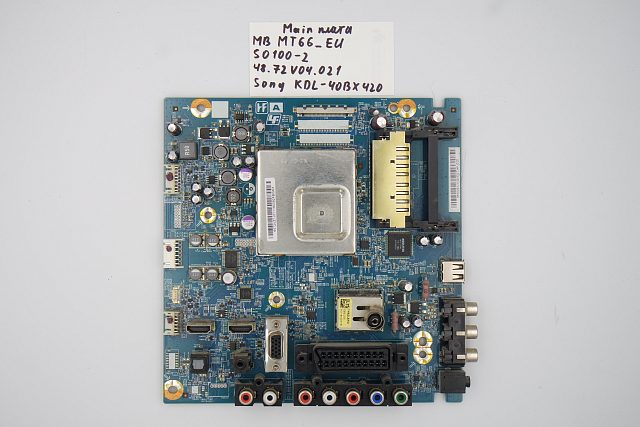 MAIN плата MT66_EU S0100-2 48.72V04.021Sony KDL-40BX420