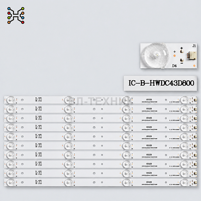 LED подсветка Xiaomi Mi TV 4A 43 Mi TV 4S 43 L43M5-AZ L43M5-AD L43M5-AU - IC-B-HWDC43D800, CRH-BH433