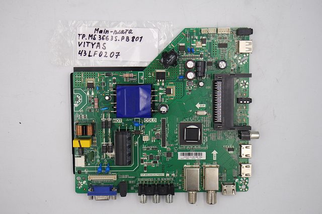 MAIN основная плата TP.MS3663S.PB801 VITYAS 43LF0207