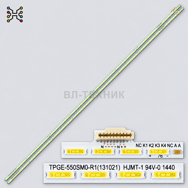LED подсветка Philips 55PFS8109 / 55PFS8159 / 55PFS8209, ELED1197, TPOE-550SM0-R1 / TPGE-550SM0-R1