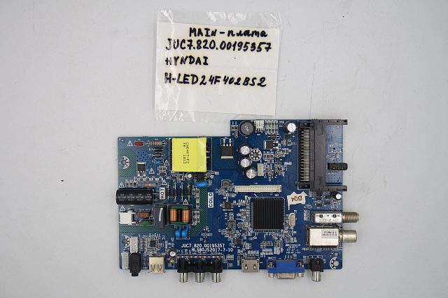 MAIN плата JUC7.820.00195357 HYNDAI H-LED24F402BS2