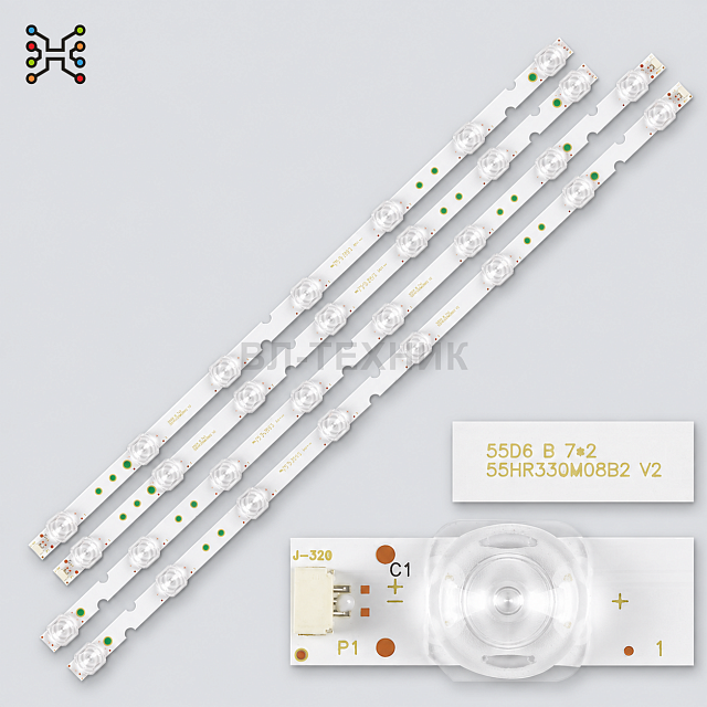 LED подсветка TCL D55A730U D55A620U D55A360 L55P65US L55P8US 55EP640 Thomson 55UD6306 55UD6406 Toshi