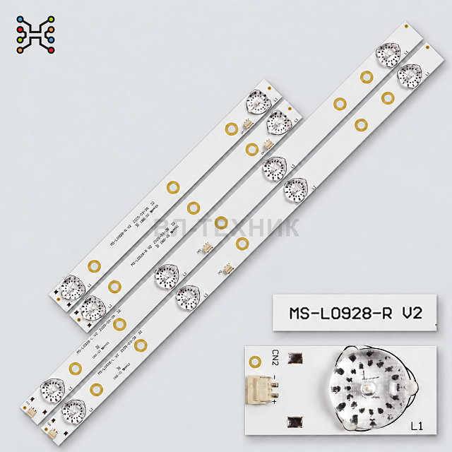 LED подсветка Haier LE32F1000T LE32F6000T Akai LEA-32P37P DEXP H32B7100K Goldstar LT-32T500R — MS-L0