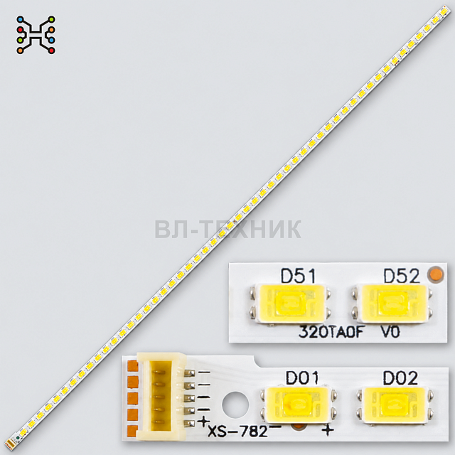 LED подсветка LG 32LS350T 32LS3500 32LS3510 32LS3590 32LT360C Philips 32PFL3307H 32PFL3507H Rubin RB