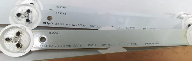 LED подсветка 47" ROW2.1 Rev 0.7 2 L1 TYPE 6916L-1261A. Б.У