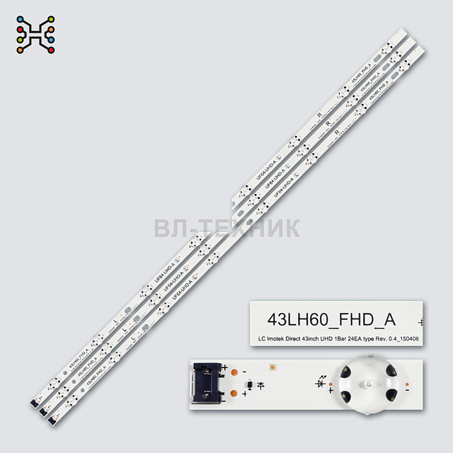 LED подсветка LG 43UH610V / 43UH603V / 43UF640V / 43UJ6300 / 43LH5700 / 43LH604V - UF64_UHD_A / AGF7
