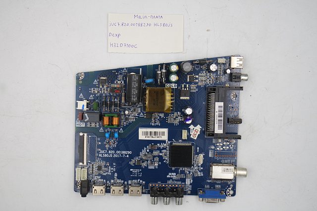 MAIN основная плата JUC7.820.00188290 HLS80JS Dexp H32D7100C