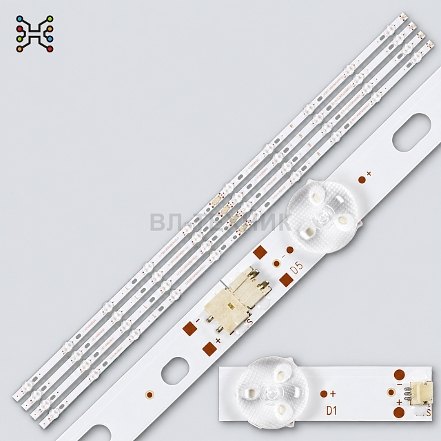 LED подсветка Philips 43PUS6504 / 43PUS6554 / 43PUS6754 / 43PUS7304 / 43PUS7505 / 43PUS7555 / 43PUS7