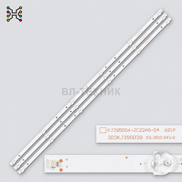 LED подсветка AWOX U400STR / U4000STR/FH, DLED39.5HD / DLED40-DT-003-YF — KJ395D06-ZC22AG-04, 303KJ3