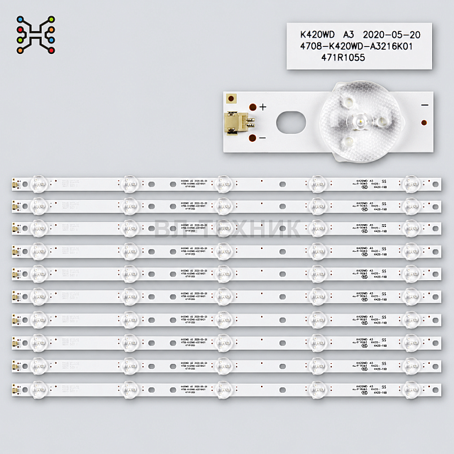 LED подсветка Philips 50PUT6400 / 50PUH6400 / 50PUF6061 / 50PUF6481 / 50PUF6102 / AOC LE50U7970 / LE
