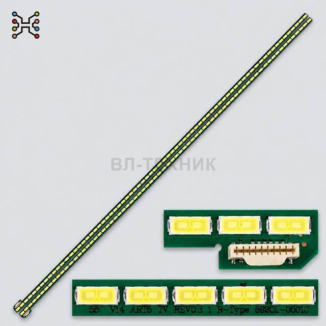 LED подсветка LG/Philips 55UB850V / 55UB830V / 55UB820V / 55UF695V / 55PUS7909, 55 V14 ART5 TV REV0.