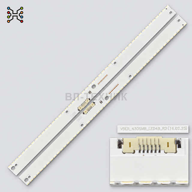 LED подсветка Samsung UE43KU6400 / UE43KU6500 / UE43MU6400 / UE43MU6500, V6ER-430SMA/SMB-LED48-R2